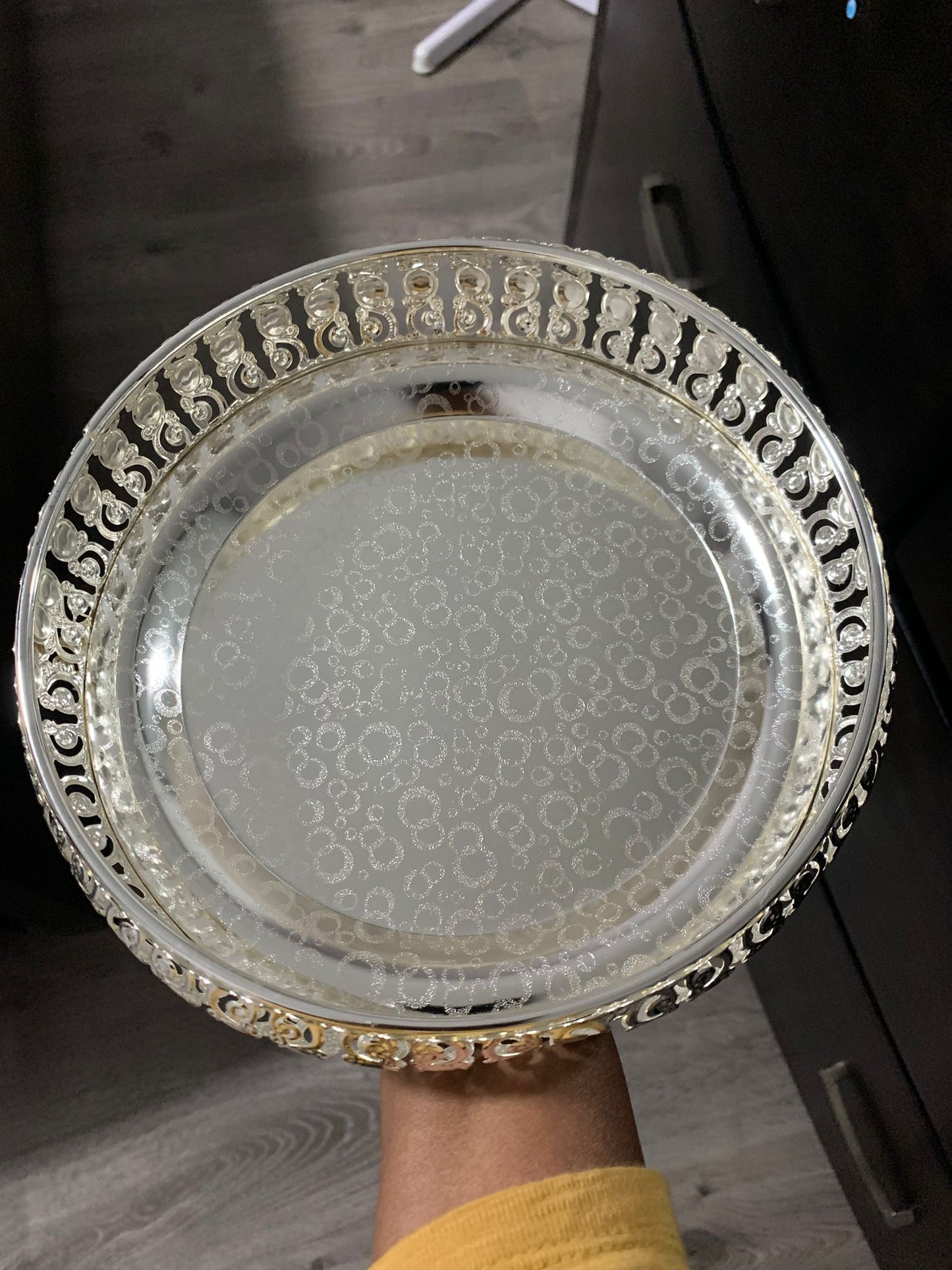 German Silver Designer plate