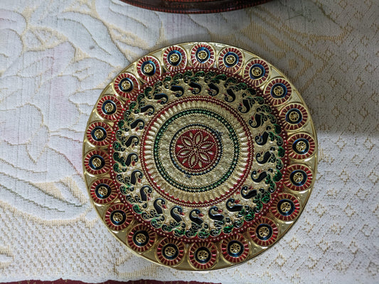 Multi color grand beautiful designer fibre plate