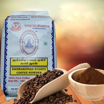 Kumbakonam Degree coffee powder (80:20) - $12 per 250 gms