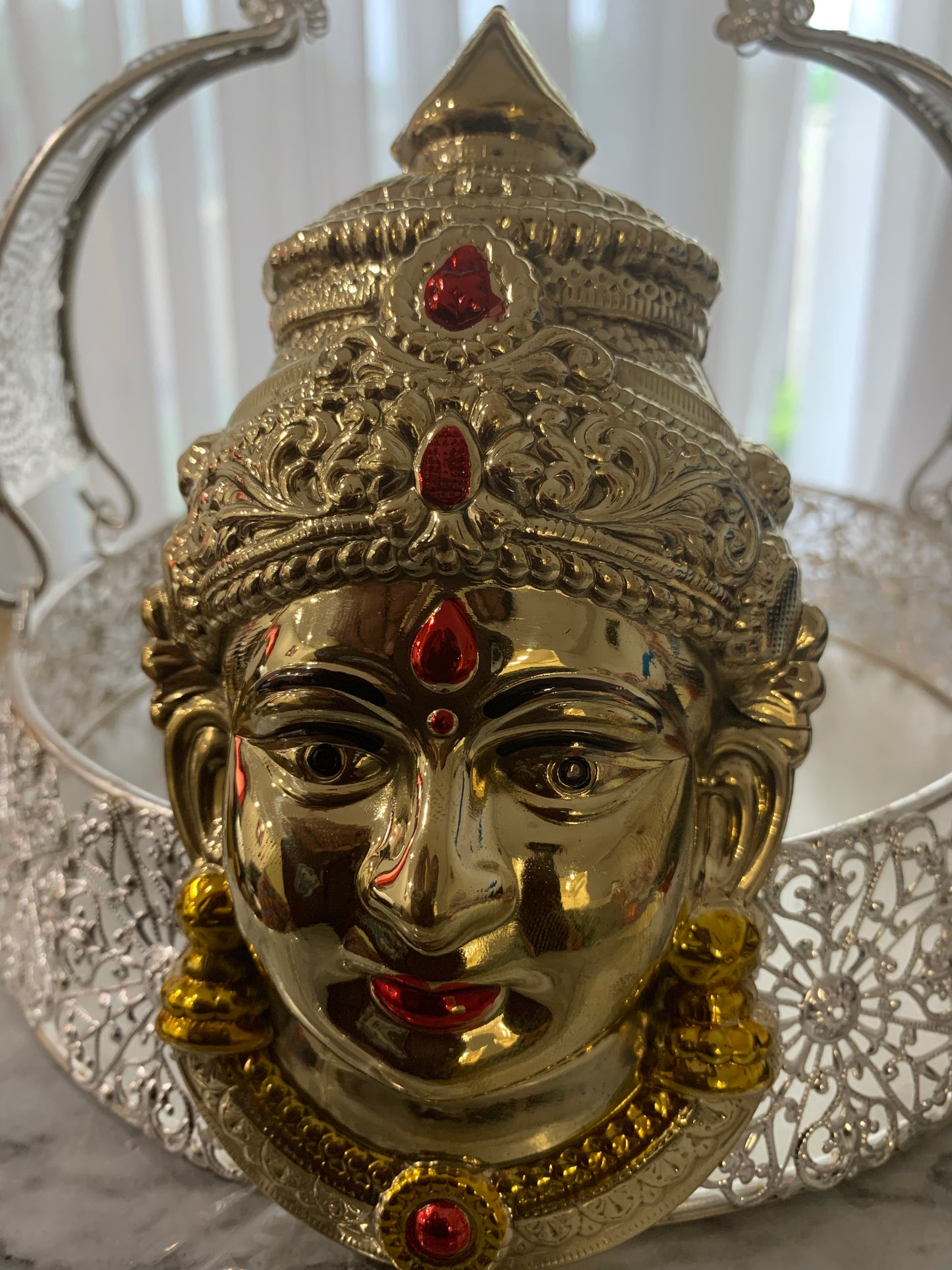 Lakshmi Face - gold finish Laxmiji Mukhota