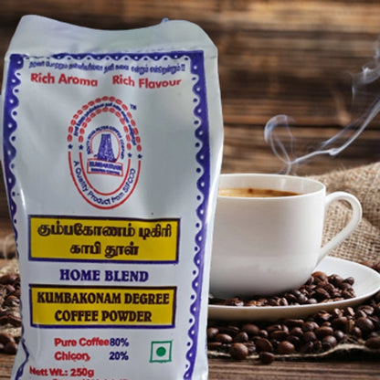 Kumbakonam Degree coffee powder (80:20) - $12 per 250 gms